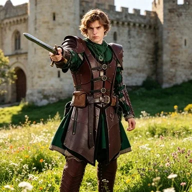 Medieval Renaissance Knight Corset Robe, Leather Armor, Pauldron Armor, Halloween Costume for Elf Warrior