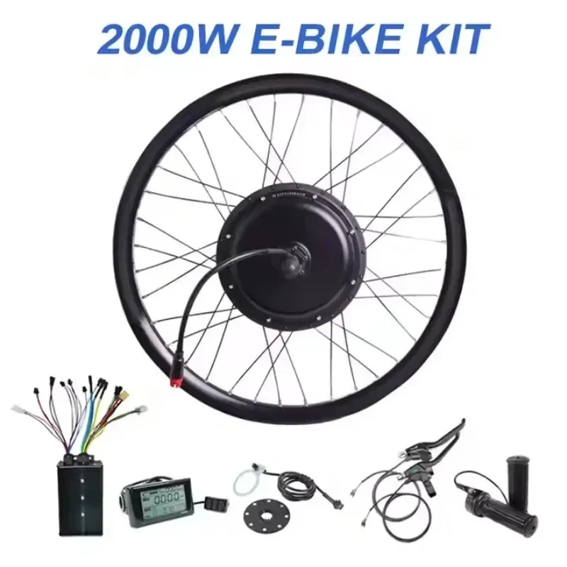 จักรยานไฟฟ้าชุด 48V 52V 72V 1000W-5000W Strong Power พร้อมแบตเตอรี่ลิเธียมสําหรับ EBike