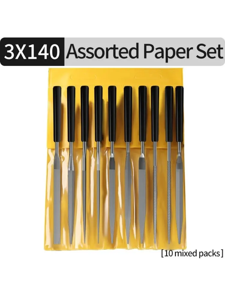 10 pièces/ensemble ensemble de limes à aiguilles en métal râpe à bois polissage du métal outils de file à main râpe en acier aiguille classement pour métal verre pierre bois Carv