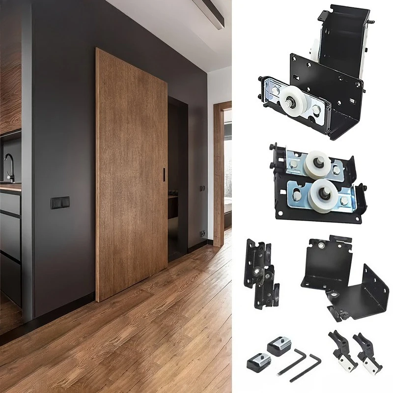 Hanging Type Heavy Duty External Hanging Door Pulley  Cabinet Sliding Door Wheel 2-door Wardrobe External Hanging Wheel Wheel