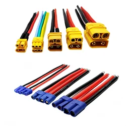 10cm RC vehicle and ship model battery ESC connection cable XT30 XT60 XT90 T EC2 EC3 EC5 EC8 male/female plug