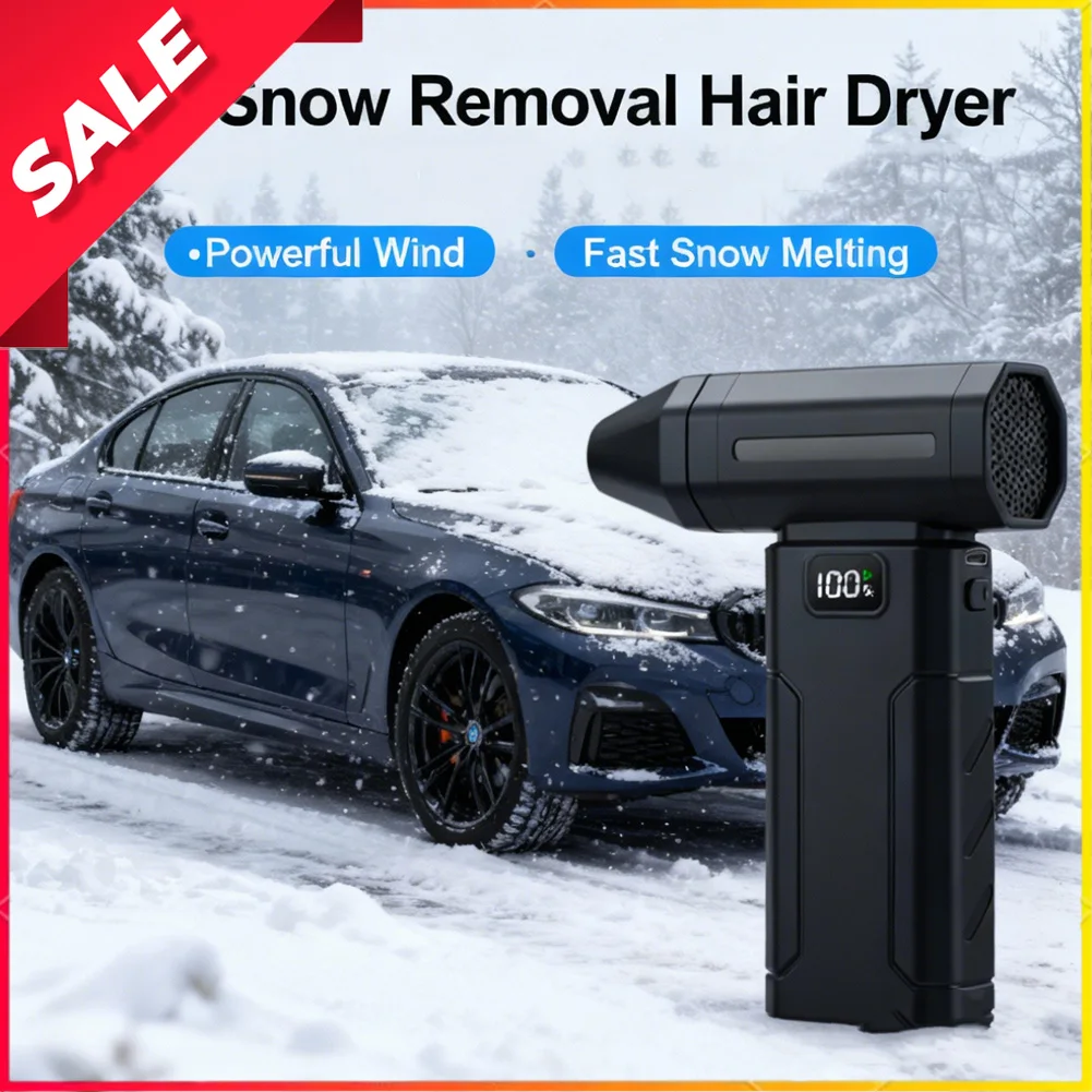 Adjustable Mini Dust Snow Blower Powerful Blower High Speed 5-Gear Compressed Air Duster for Car,Computer, Keyboard House