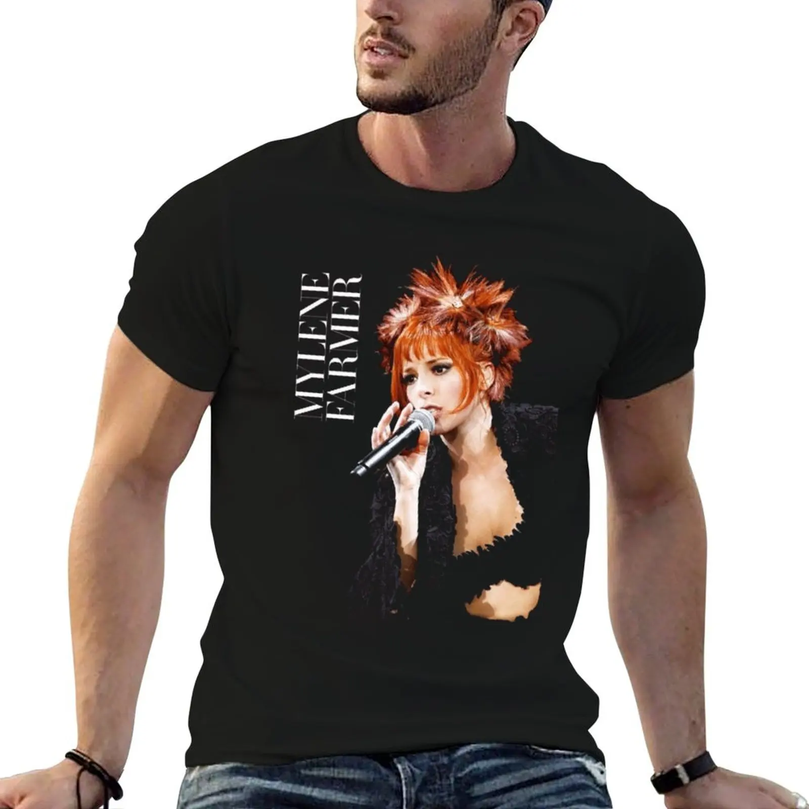 

French, Mylene Farmer, France, Meme, Joelle Guillaume Classic T-Shirt t shirts for man pack white mens graphic t shirts T-Shirt