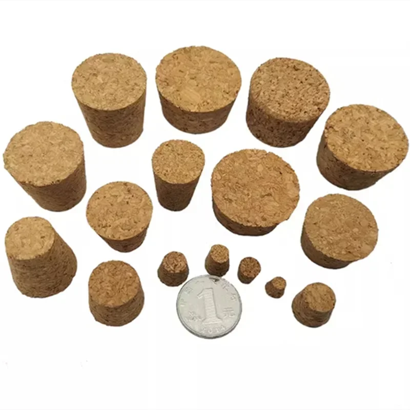 

100pcs Top DIA 13mm To 39mm Synthetic Cork Lab Test Tube Cork Cap Glass Jar Lid Wine Bottle Stopper Flask Sealing Plug