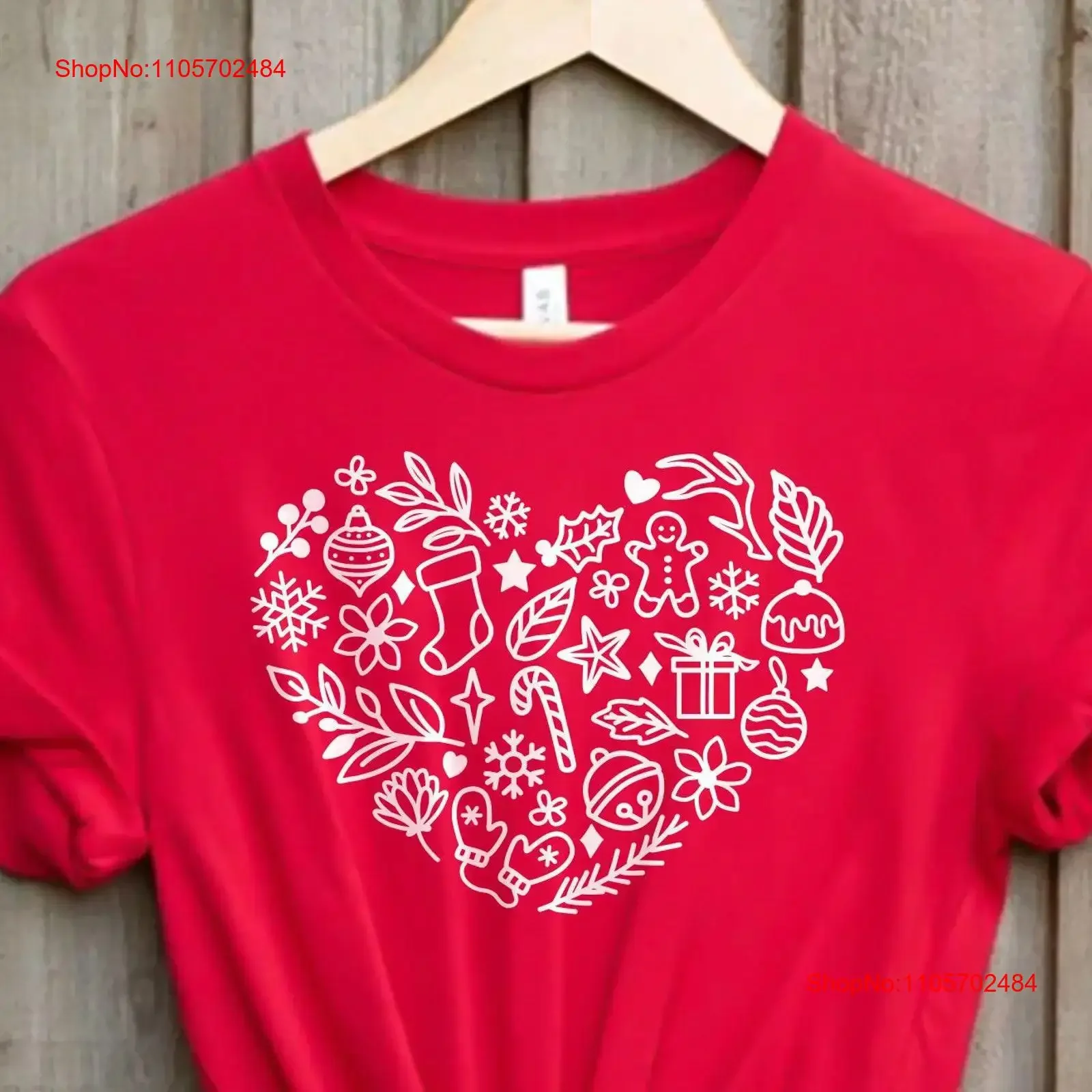 T-shirt de Noël unisexe à motif floral, style vintage délavé, décontracté, streetwear, pour tous les jours