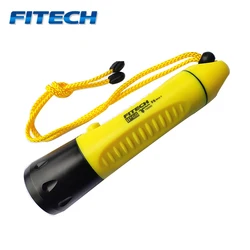 100% original Fitech F8 Rechargeable Diving Flashlight 800Lumens Include 3*18650Battery