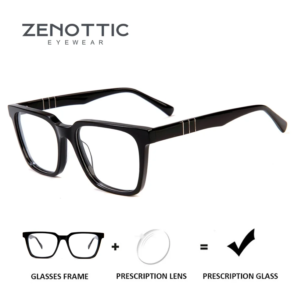 

ZENOTTIC трендовые квадратные очки по рецепту из ацетата для женщин, прогрессивные/фотохромные оптические очки с защитой от синего света
