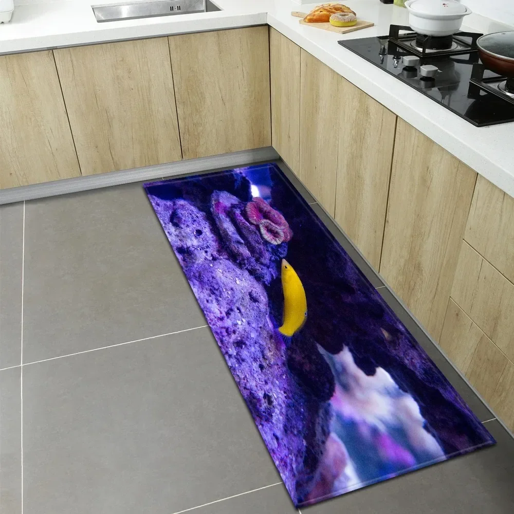 

Underwater World Pattern Home Kitchen Floor Mat Door Decoration Floor Mat
