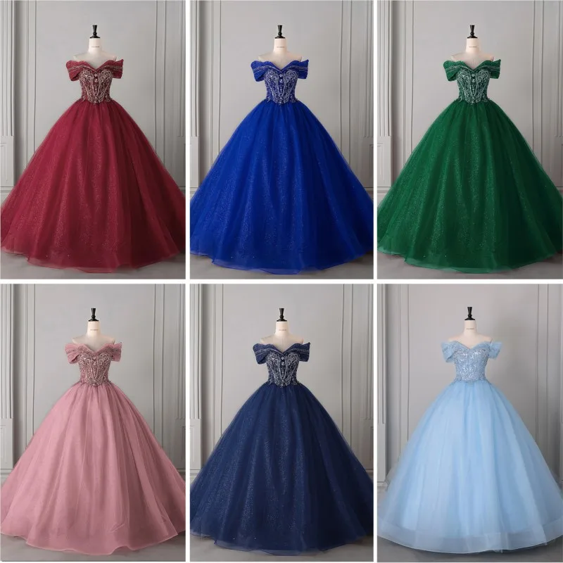 

A puffy adult dress for fashionable performance ball