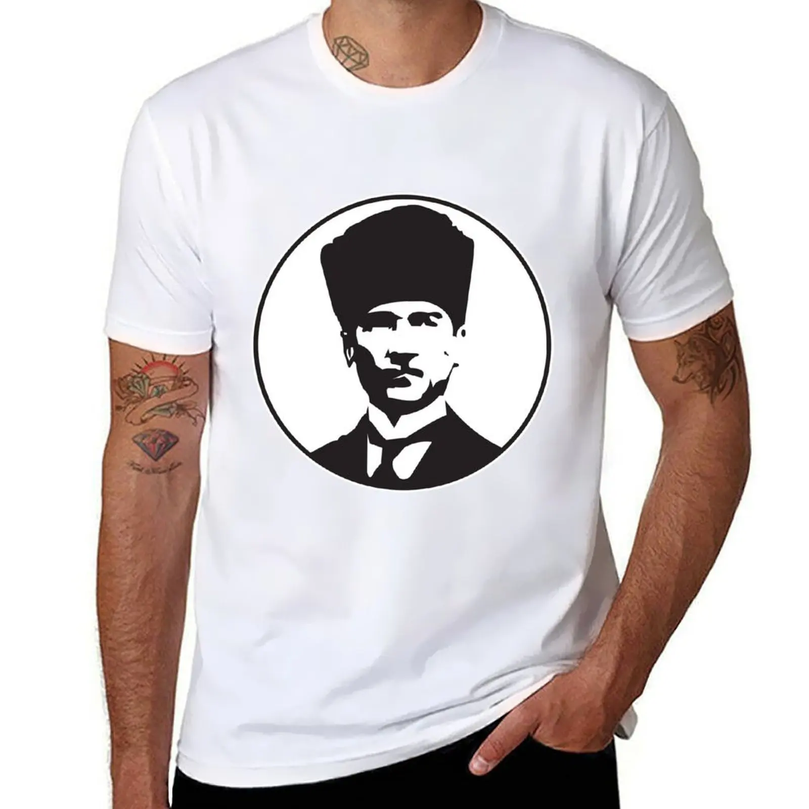 

Atatürk T-Shirt t shirts for man pack white man t shirt cotton high quality T-Shirt