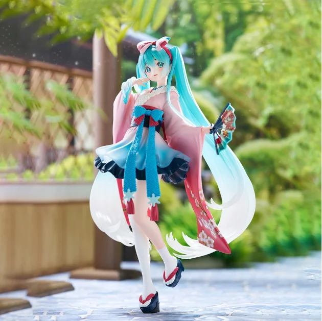 Original Echte Vocaloid Hatsune Miku Tenitol Neo Tokyo Serie Kimono 20cm Sammlerfiguren Spielzeug Geschenke – Detail 7