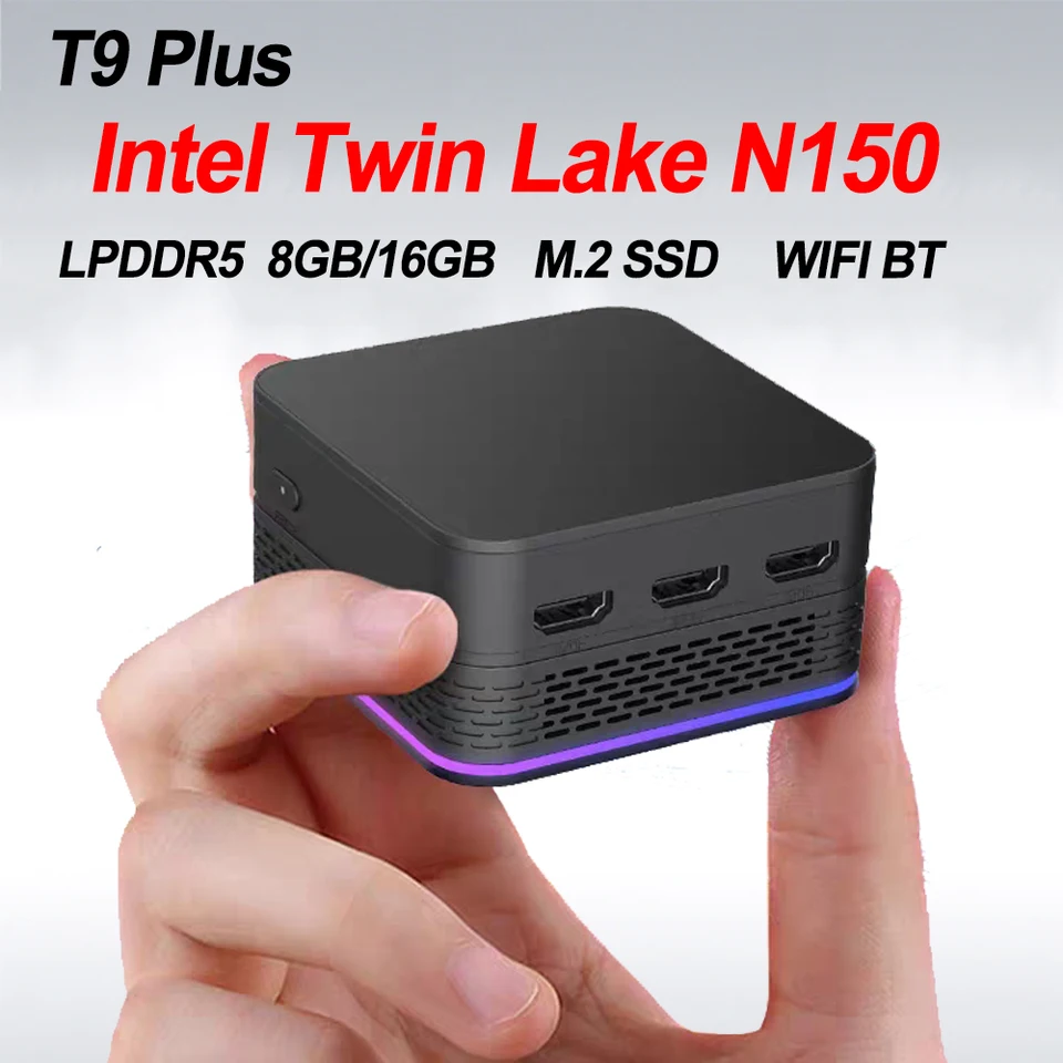 T9 Plus Mini PC Intel N150 8GB 512GB SSD Windows 11