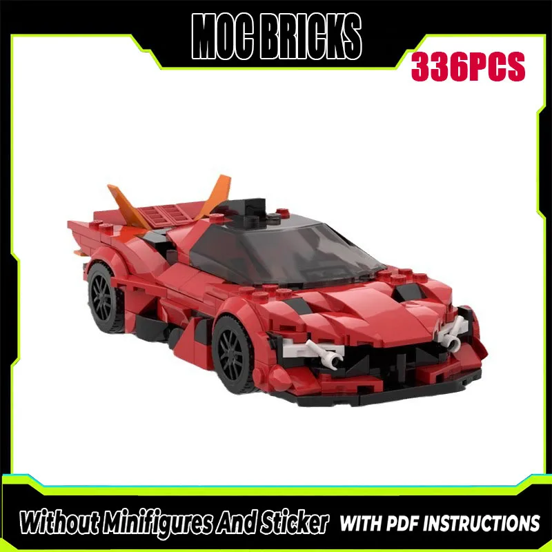 

Moc compatible car model EVO supercar technology modular building block gift Christmas children's toy DIY set assembly