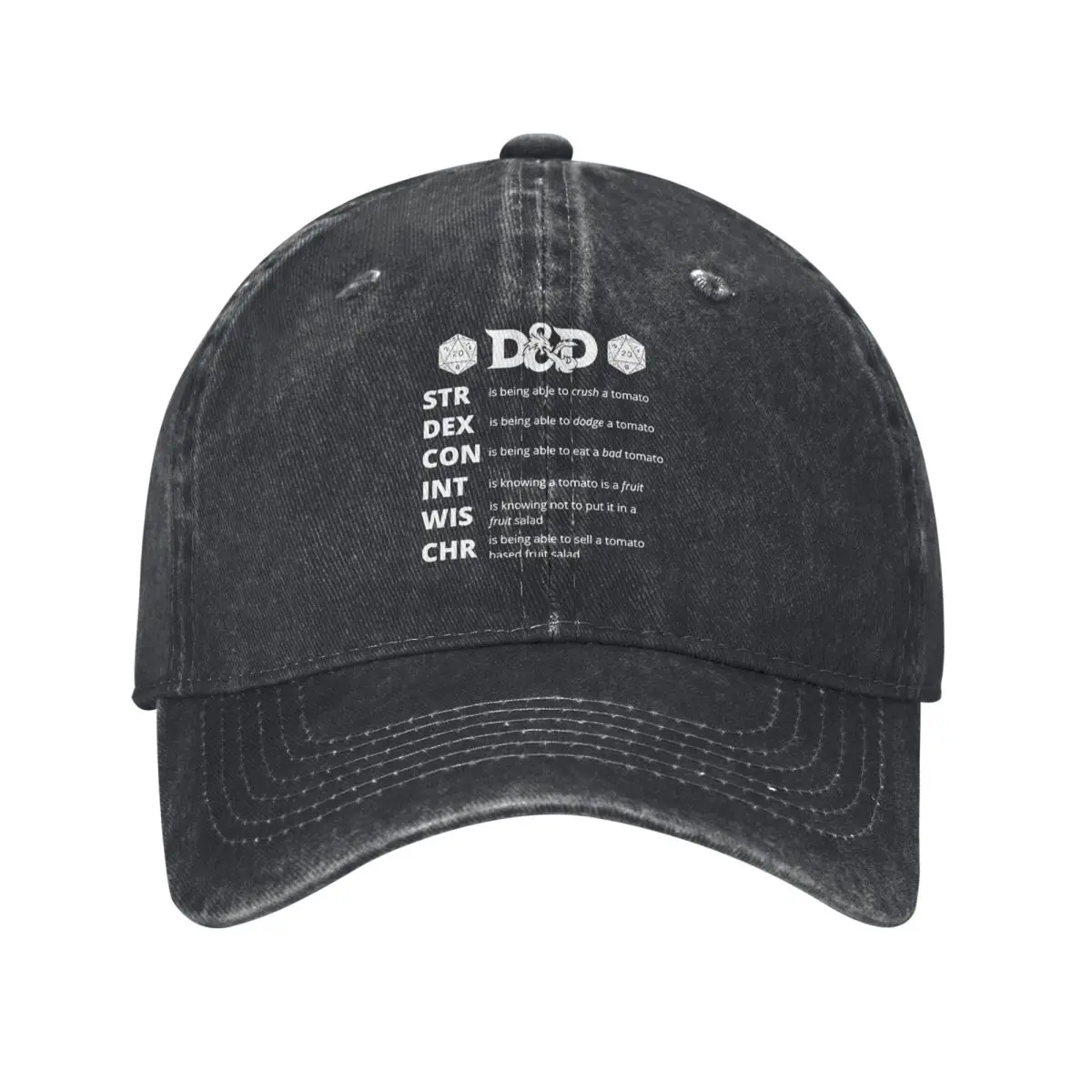 DND، Dragon Dice، RPG، ملابس الألعاب، Dragon demin Trucker Hat قبعات تصميم قابلة للتنفس للنساء والرجال قبعة بيسبول #1