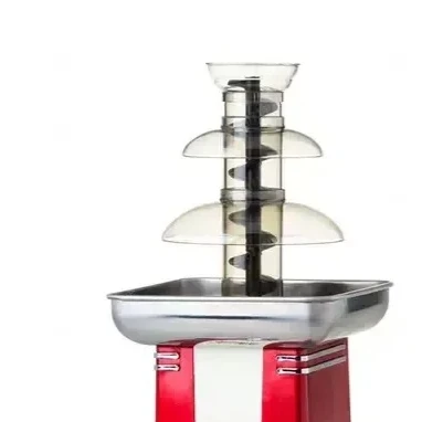 3-Tier Electric Chocolate Fountain - Mini Melting Pot for Chocolate Fondue & Party Dessert