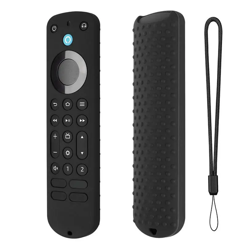 Silicone Remote Control Cover Anti Lost Television Remote Control Case Replacement ForAlexa Voice Remote Pro