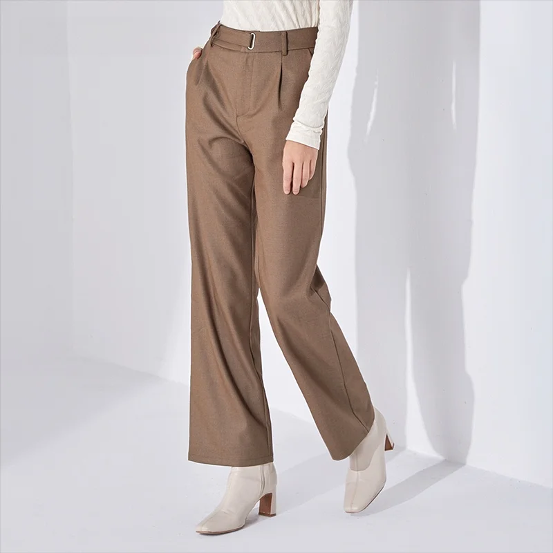 

Новые осенние женские брюки с высокой талией, прямые, износостойкие, облегающие, длинные, повседневные, модные