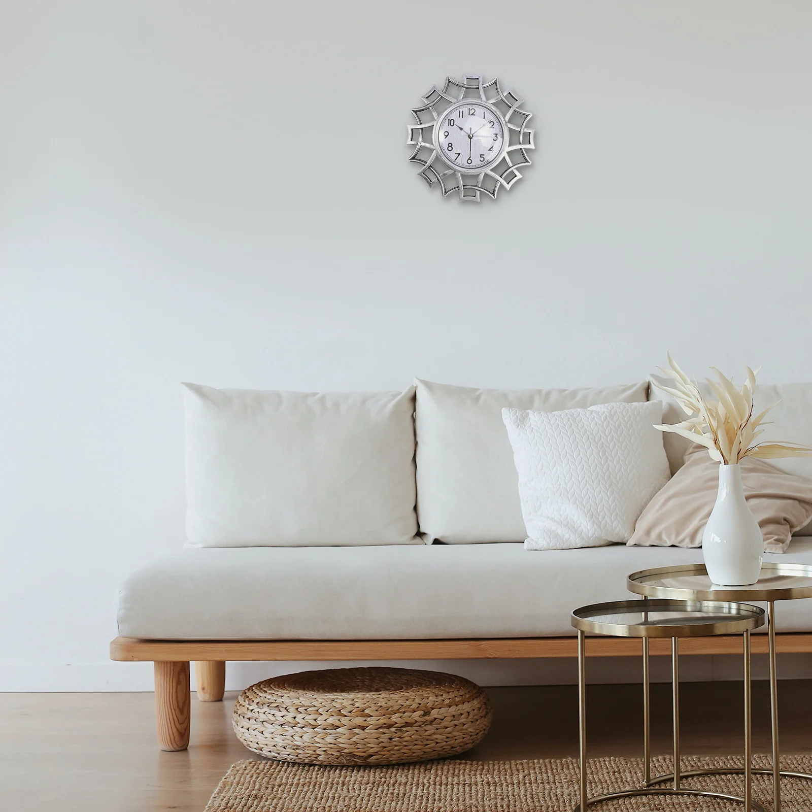 

10-Inch Hollowed-Out Vintage Wall Clock European Silent Oversize Decorative Dial Clock for Bedroom Living Room Kitchen