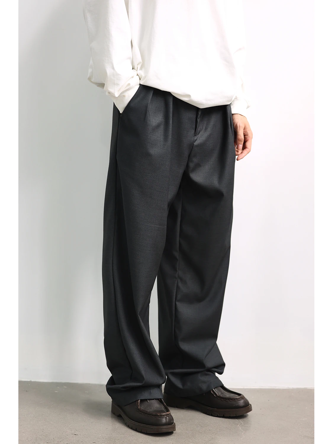 

LH Store Men's Summer Straight Leg Loose Fit Casual Pants Dra Wide Leg Versatile Loose High-End Feel Four Seasons Leisure...