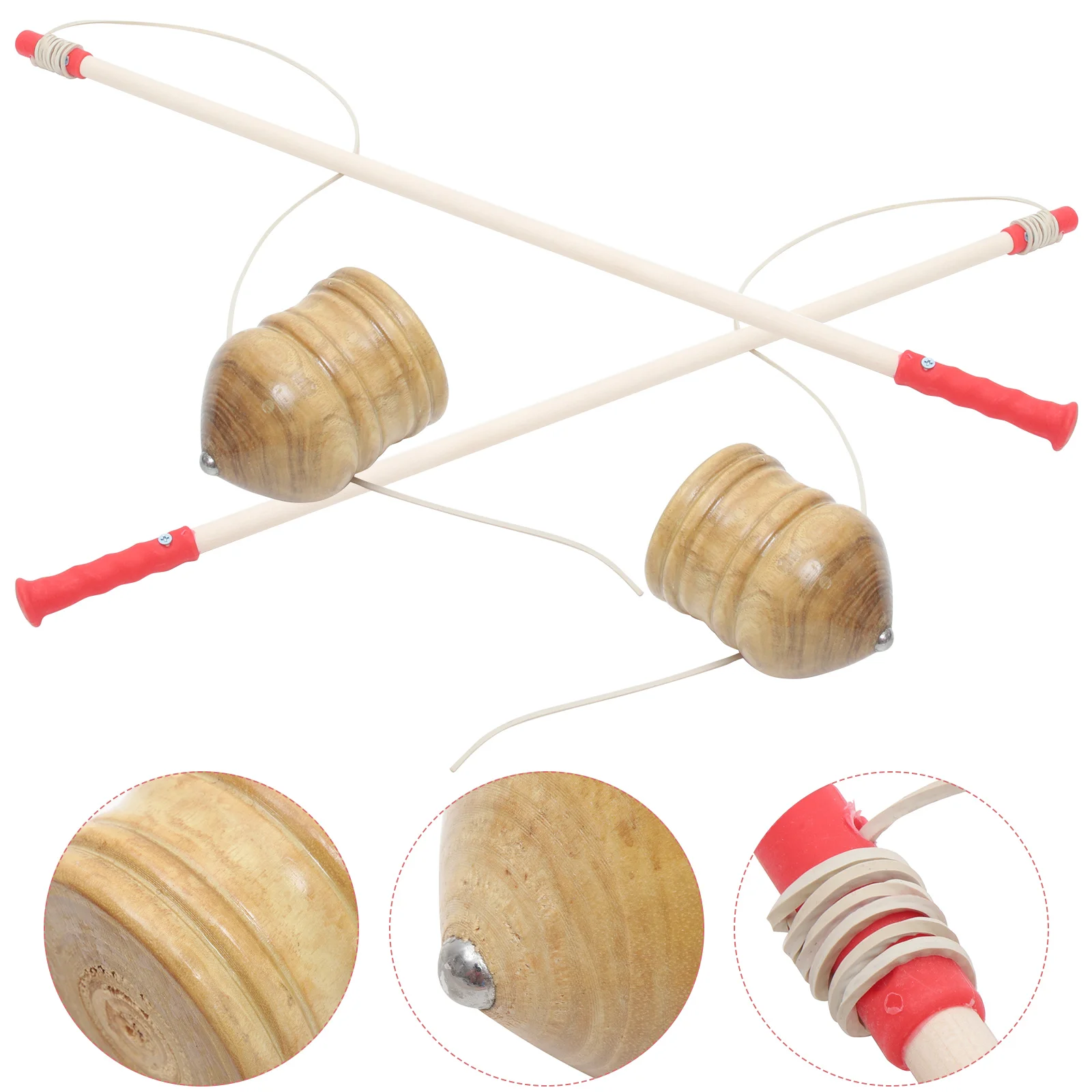2 Sets Gyro Toys 8cm Kids Elderly Playthings Fitness Spiral Top Outdoor Hand Gyro Playthings Coordination