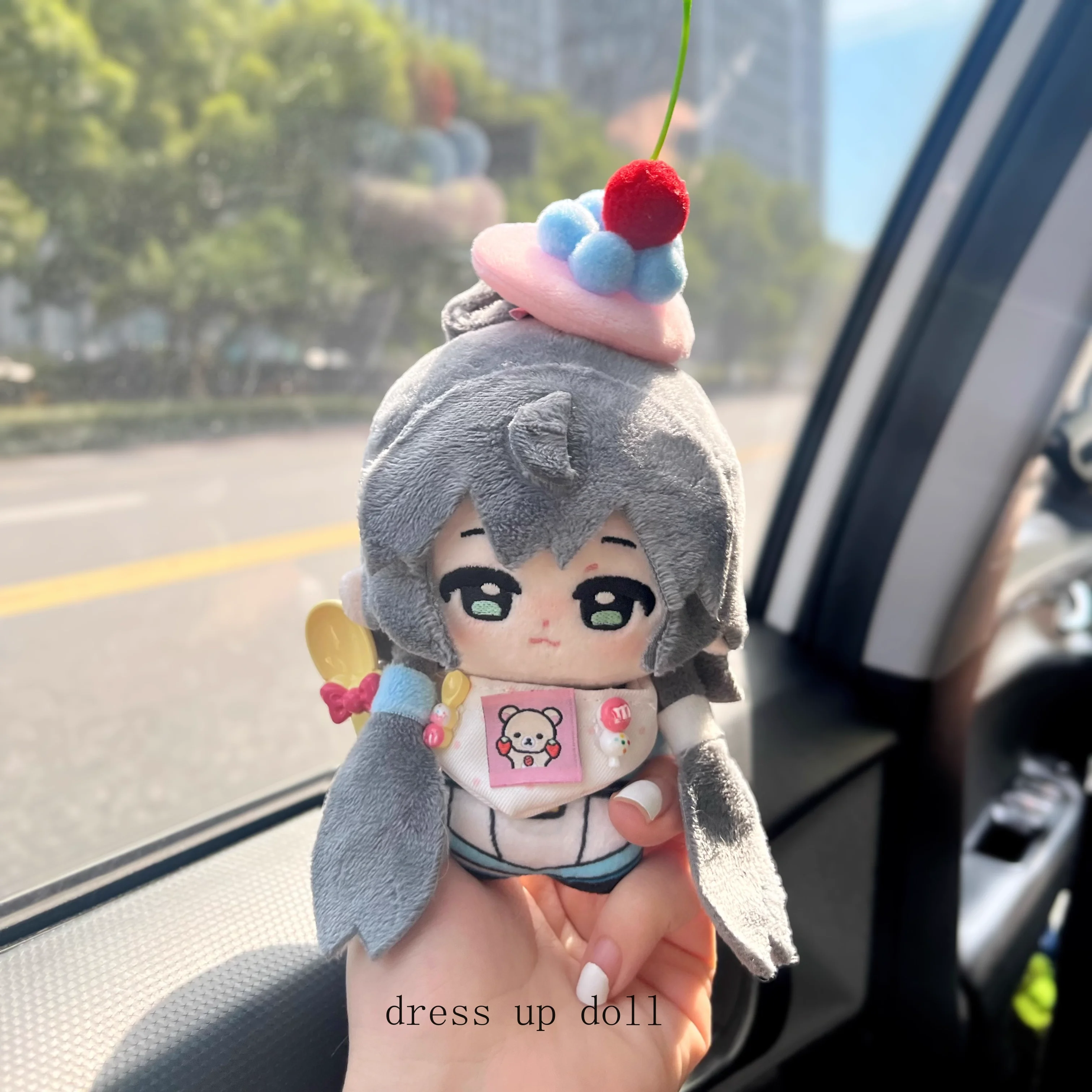 10CM No Attribute Girl Plush Cotton Doll Print Nunu Body Pendant Cosplay Game Figures Dolls Toys Plushie Anime Xmas Gift