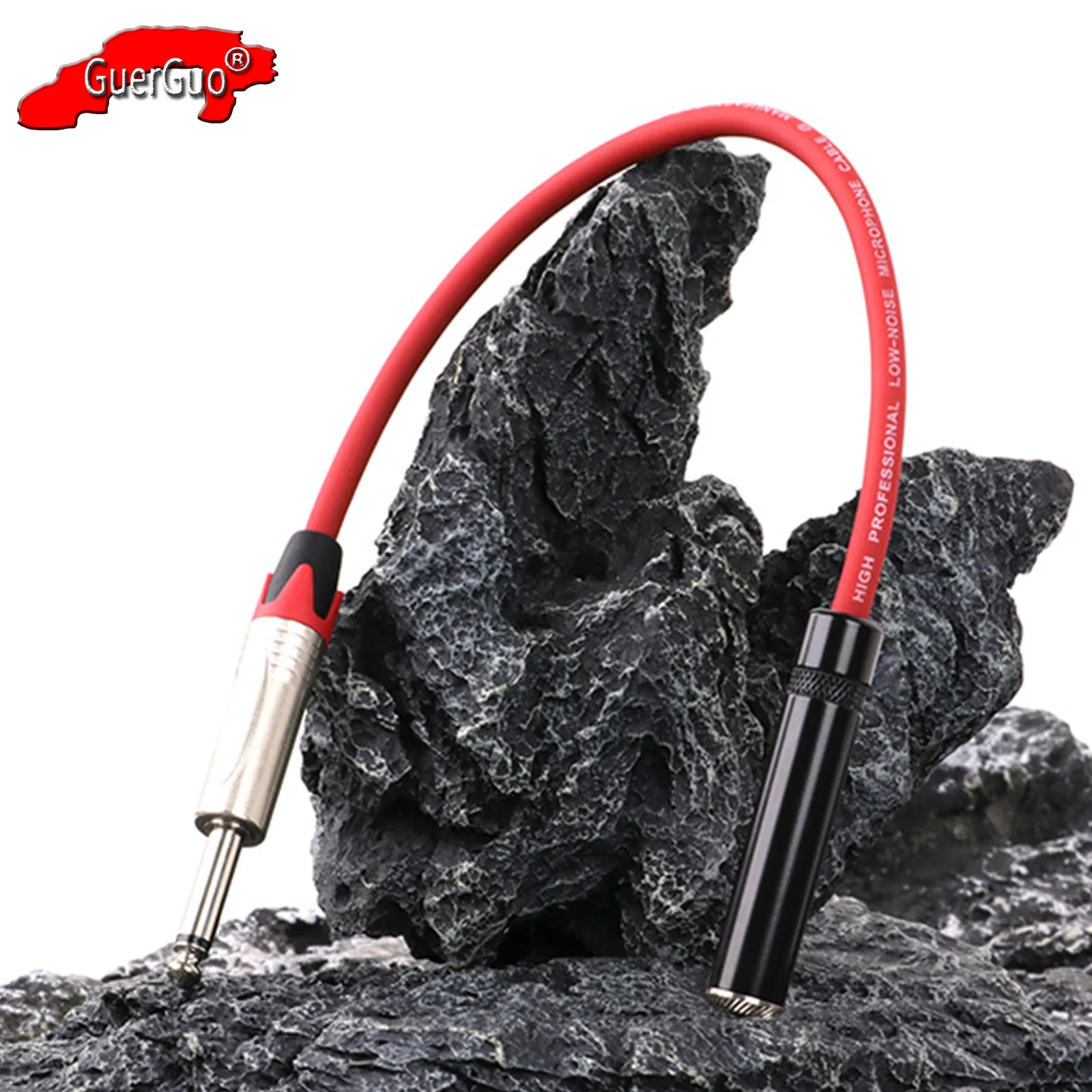 6.35mm MF Audio Extension Cable,1/4” TS Mono Male to Quarter inch Female Adapter Guitar Instrument Line  for Amplifier Speaker
