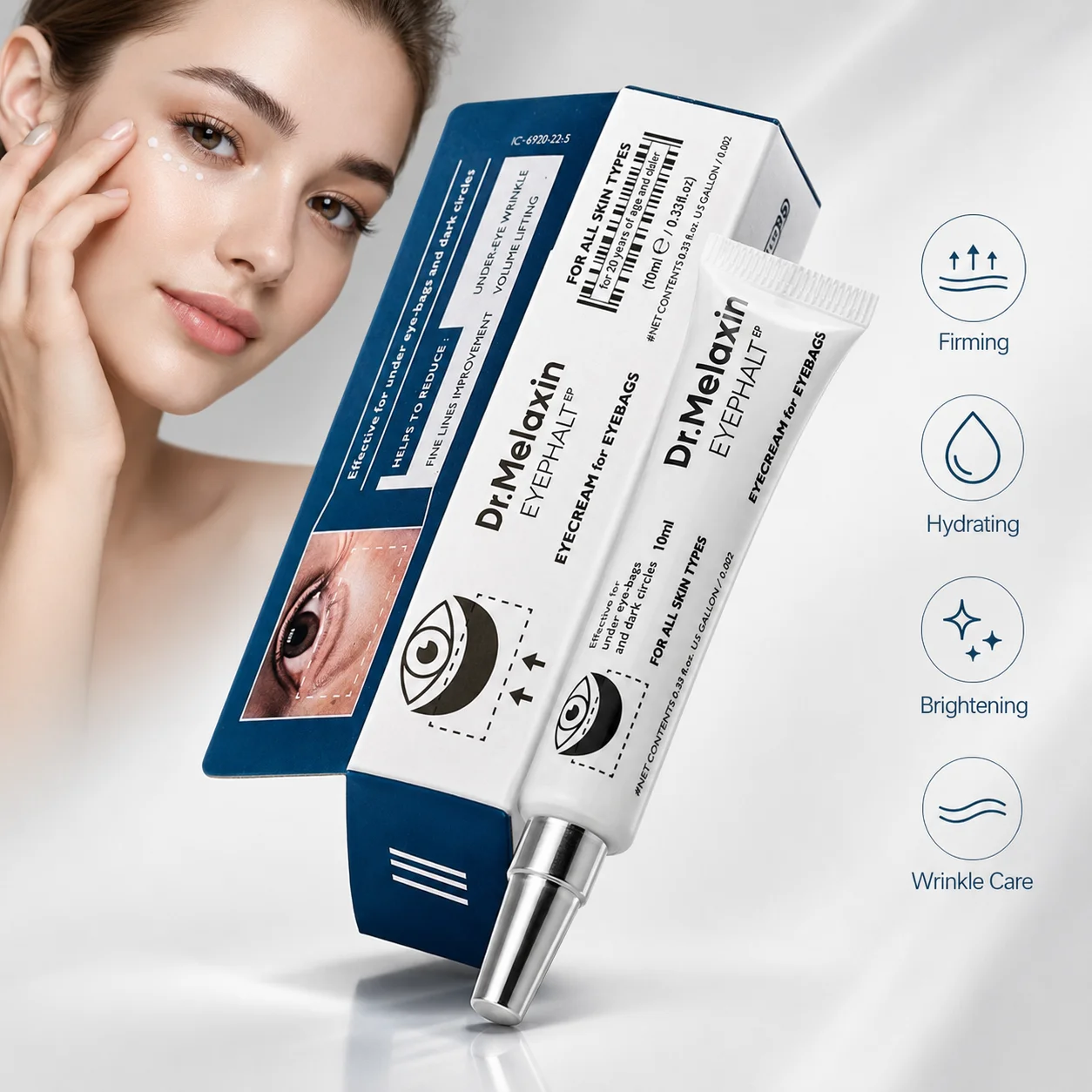 Creme para Olhos Dark Circle: Hidratante Firmador, Repara Linhas Finas, Reduz Inchaço e Cuidado para a Área dos Olhos