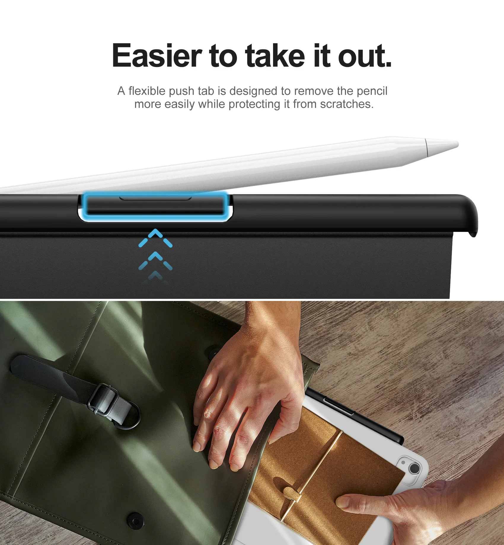 Uchwyt na ołówek do Apple Pencil drugiej generacji Kompatybilny z Magic Smart Keyboard Folio Zaprojektowany na iPada Uchwyt na rysik