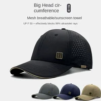 Oohmy XXXL Men Women Baseball Cap small head Big Head Plus Size Mesh Top Quality Oversize Sport Snapback Hat 56-60cm 61-63cm - Image 3