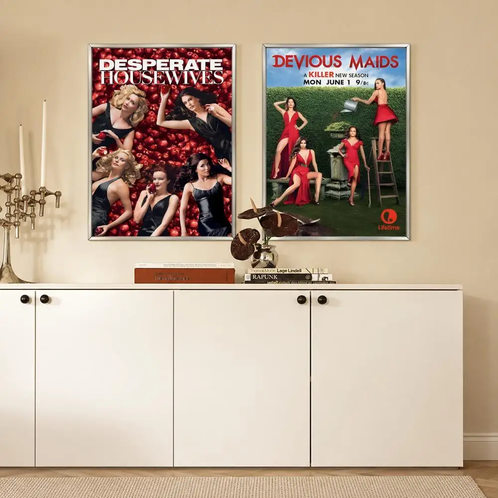 TV Series Desperate Housewives Poster High Definition Stickers, Wall Decals for Bedroom Living Room, Home Art Decor