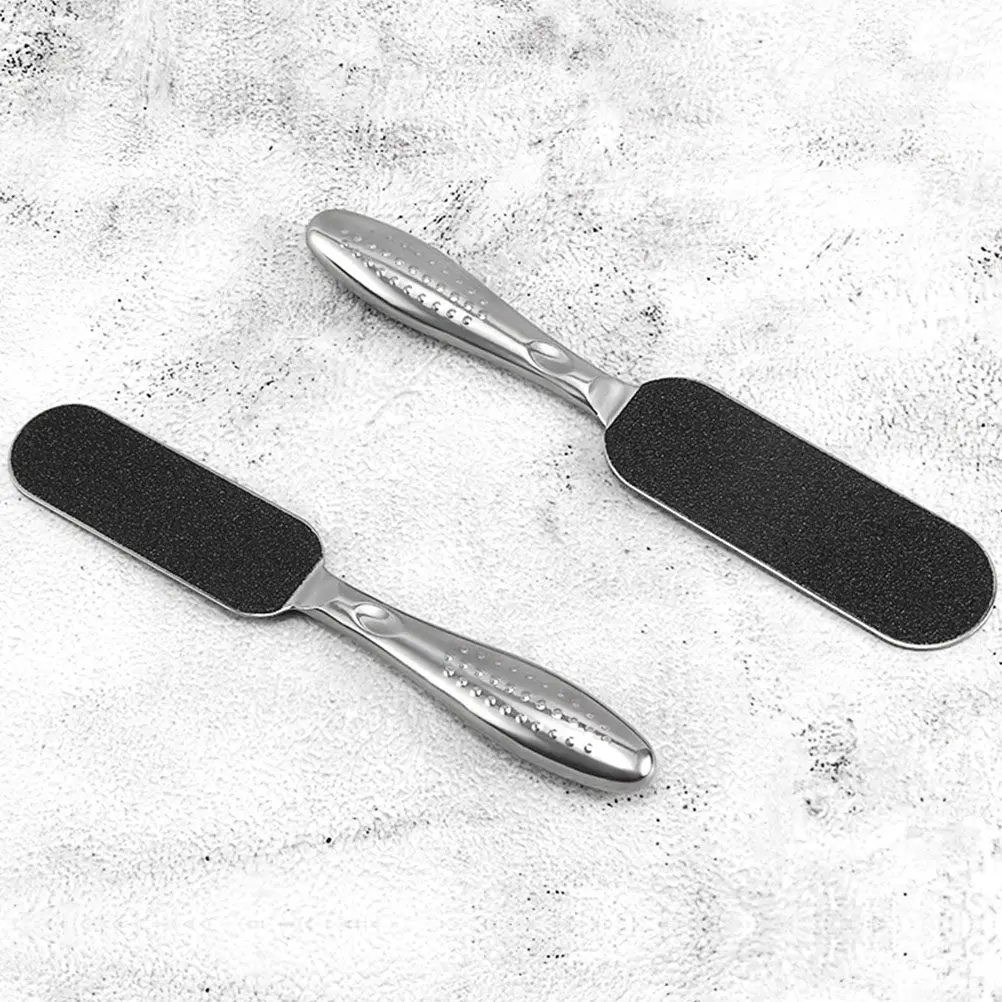 

Professional Double Sided Foot File Stainless Steel Callus Scrubber for Hard Skin Removal Foot Exfoliator Pedicure Tool