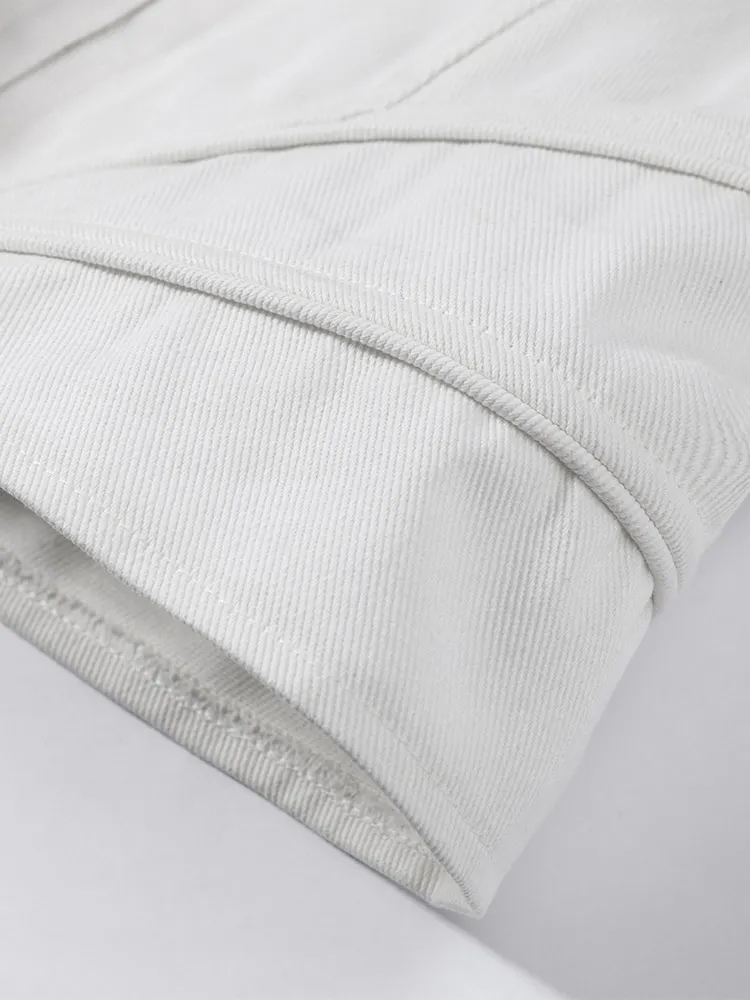 Taillenschnürende Korsett-Tops mit Unregelmäßigem Saum für Damen, Sexy Stehkragen Langarm Slim-Fit Bluse, Frühlings-Neuheit für Bürodamen, Partykleidung – Detail 9