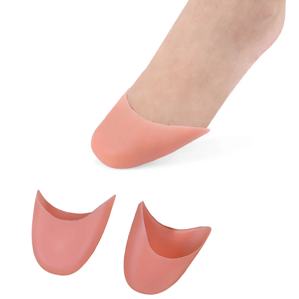 

1Pair Silicone Tiptoe Cover Skin Color Absorbent Non-Slip Foot Cushion Foot Ballet Dancer Toe Caps Pads