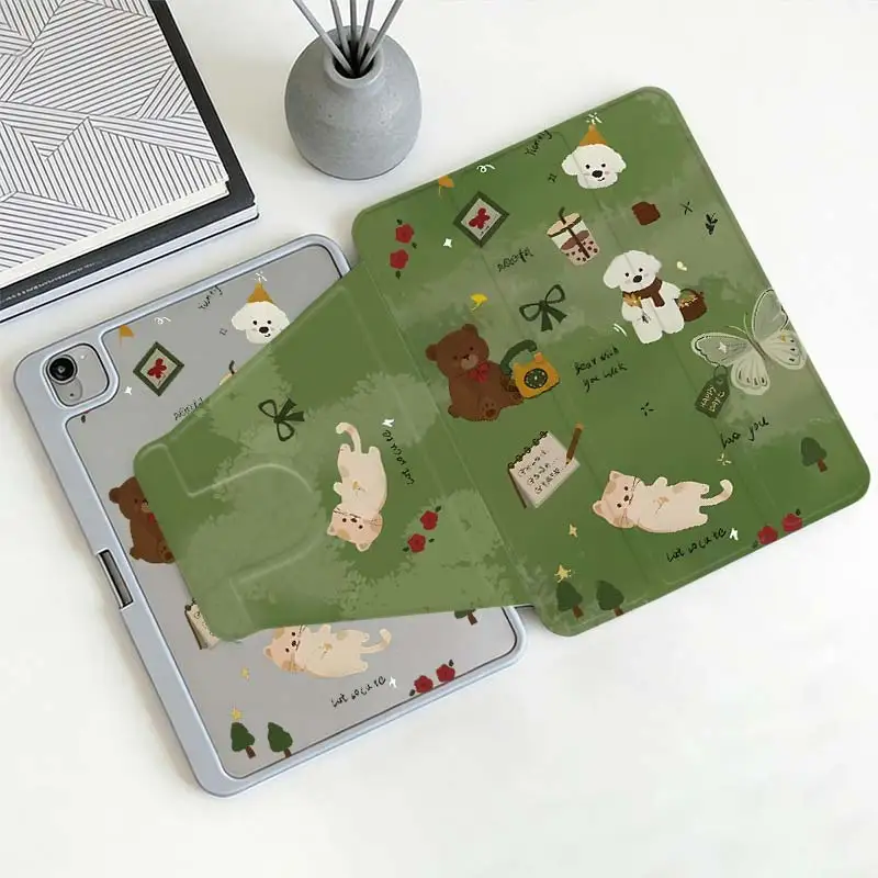 360°Rotatable Tri-Fold Stand Cover For IPad Mini6 8.3 Pro 10.5 Pro11 iPad A16 2025 11 Air11/13 iPad 10.2 7/8/9 4/5 10.9 10th