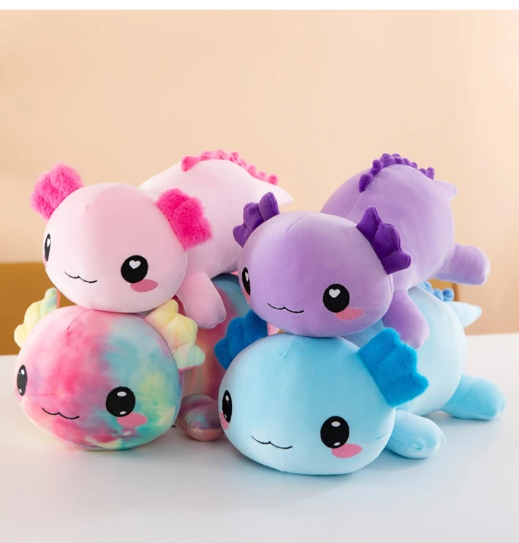 Neues grenzüberschreitendes mexikanisches Axolotl-Plüschtier in vier Farben – das perfekte Geburtstagsgeschenk und ein unverzichtbares Party-Mitbringsel – Detail 3