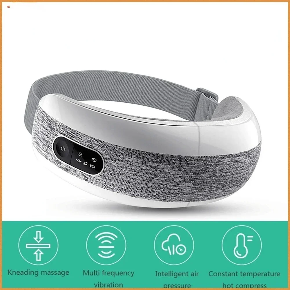

Smart Eye Massager Music 40 Degree Hot Compress 4 Modes Press Foldable Eye Relax Massager Eye Mask masajeador vibrators