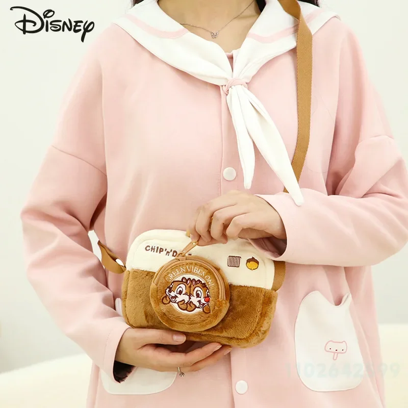 Disney 2025 ใหม่ผู้หญิงกระเป๋าตุ๊กตาแฟชั่นผู้หญิงคุณภาพสูงCrossbodyกระเป๋าการ์ตูนอเนกประสงค์ระเบิดสาวมินิกระเป๋า