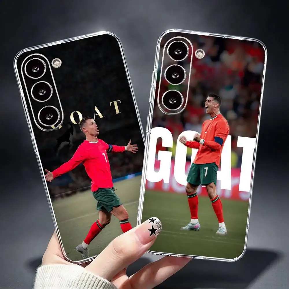 CR-7-C-Cristiano Ronaldo Phone Case For Samsung Galaxy A73,A72,A71,A70,A53,A52,A51Transparent Cover
