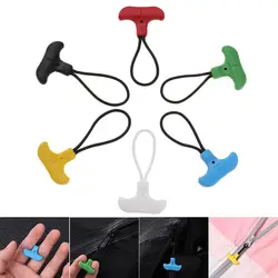 5Pcs T Shape Zipper Pulls Zipper Puller Replacement For Clothing Zip Fixer For Travel Bag Suitcase Backpack Zipper Pu
