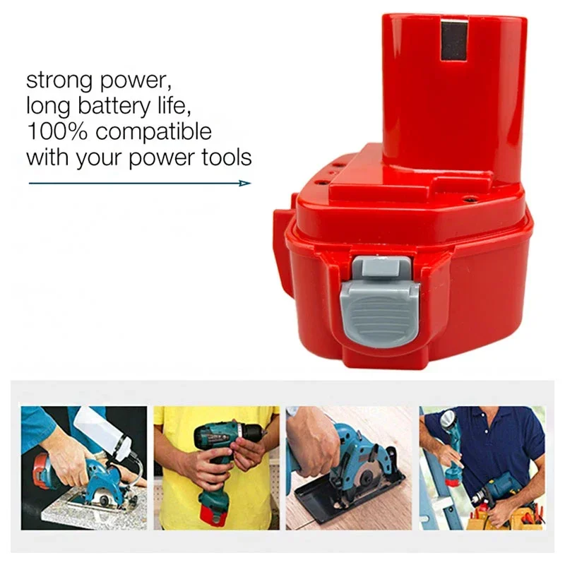 

NEW 12V 4800mAh Replacement Battery for Makita Ni-Mh Rechargeable Batteries Power Tools Bateria PA12 1220 1222 1235 1233S