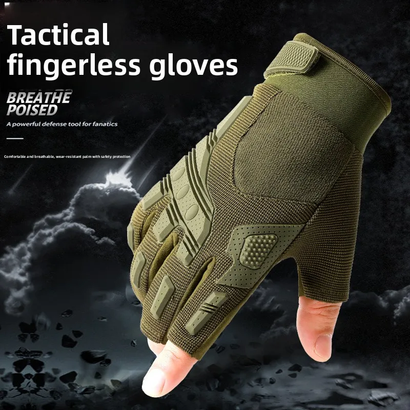 2 Finger Touchscreen Tactical Gloves Anti-Slip Abrasion Resistant For Motorcycle Cycling Hiking Driving
