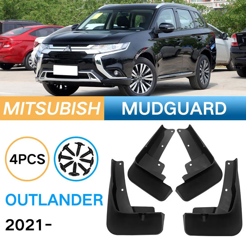 Front Rear 4pcs FOR Mitsubishi Outlander Mudguards Splash Mud Flap Guards Fender Mudflaps Car Accessories Auto Styline