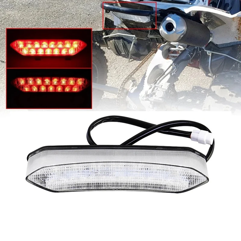 12V ATV Beach Bike Tail Light Motorbike Light Parts For Yamaha Raptor 700 06-018 Black