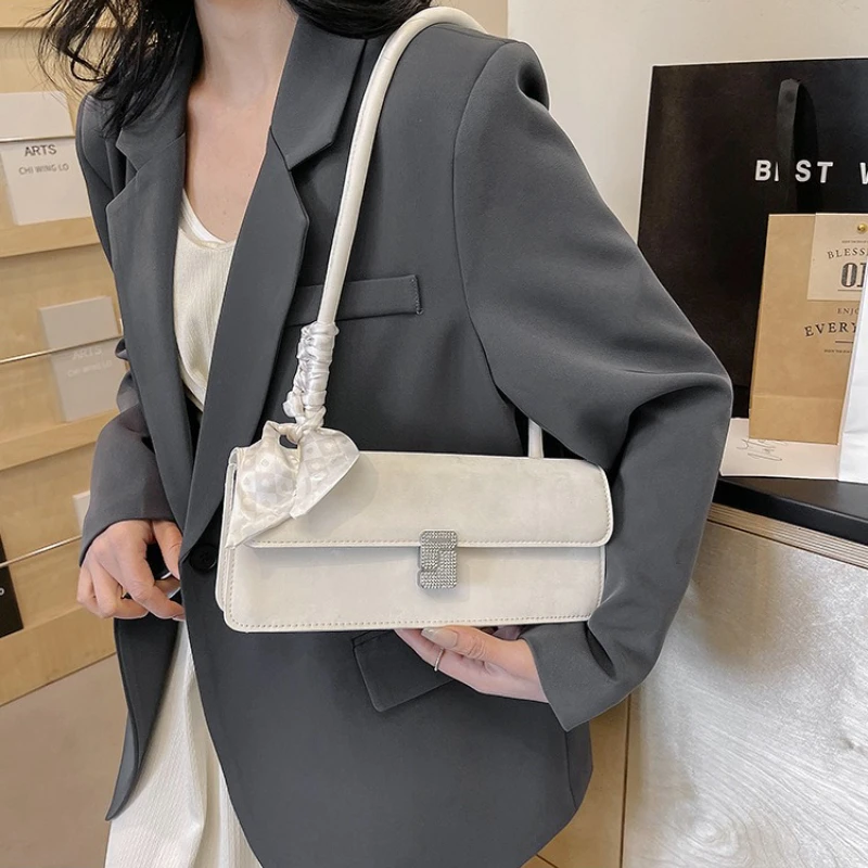 

Women's High-Quality Scarf Underarm Bag - Luxury Trendy Versatile Mini Square Handbag Bags for Women