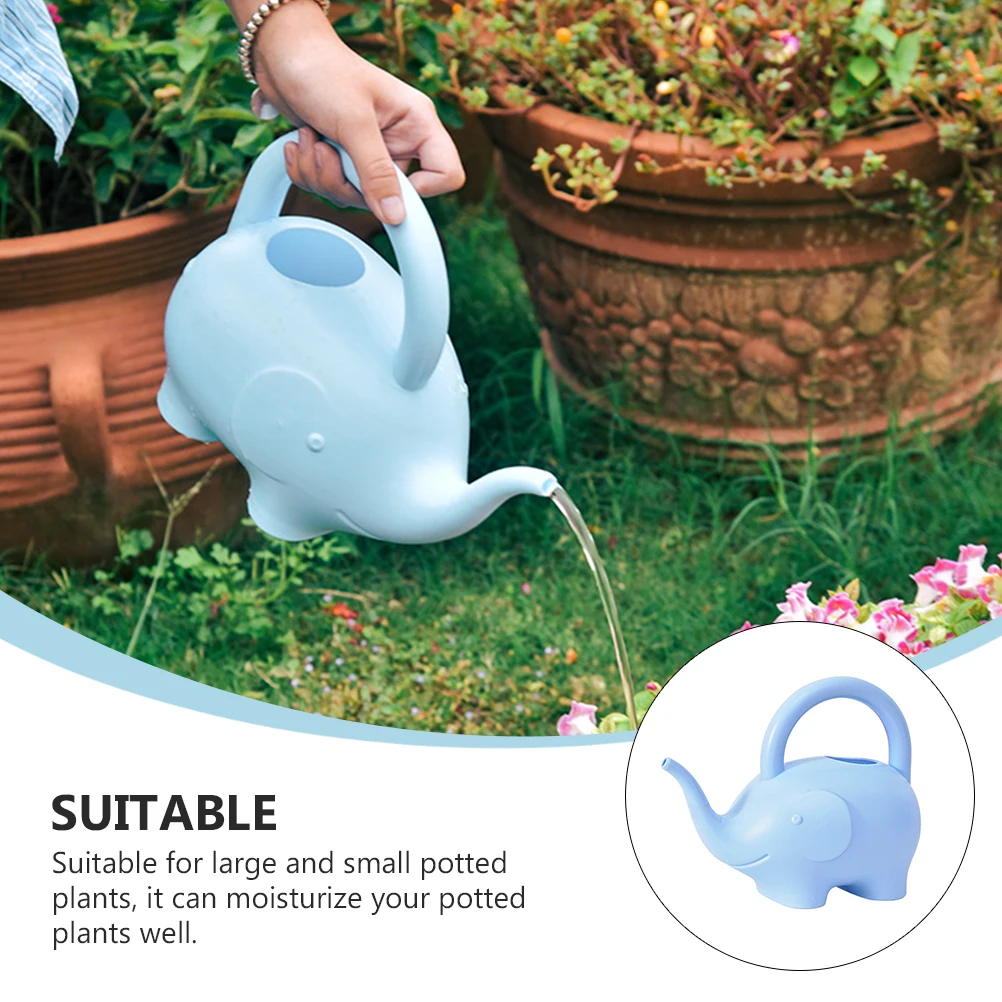 

Elephant Watering Can Large Capacity Lightweight Plastic Design Pretty Child Outdoor Plant Sprinkler Pe Flower Pot Gift