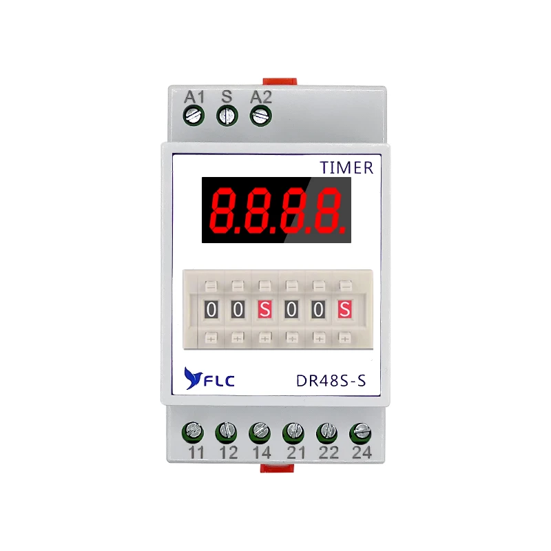 

DH48S-S Time Relay Digital Display Timer Relay 220V AC Replacement for DR48S-S LED Industrial Control Relay