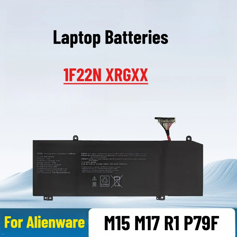 

For Alienware M15 M17 R1 P79F 1F22N XRGXX Laptop Batteries