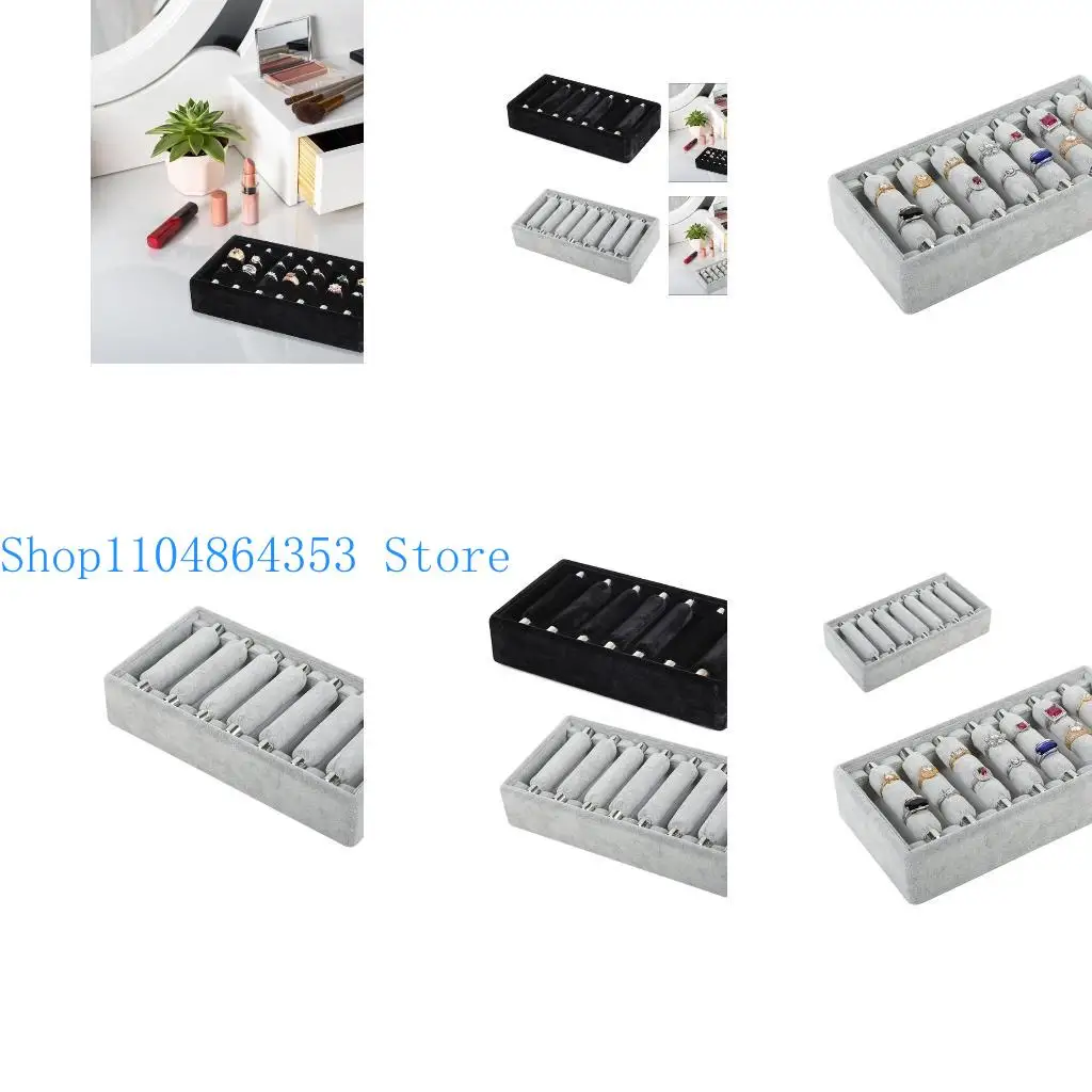 

652F Multifunctional Jewelry Exhibition Tray For Rings With Clear Detail Visibility