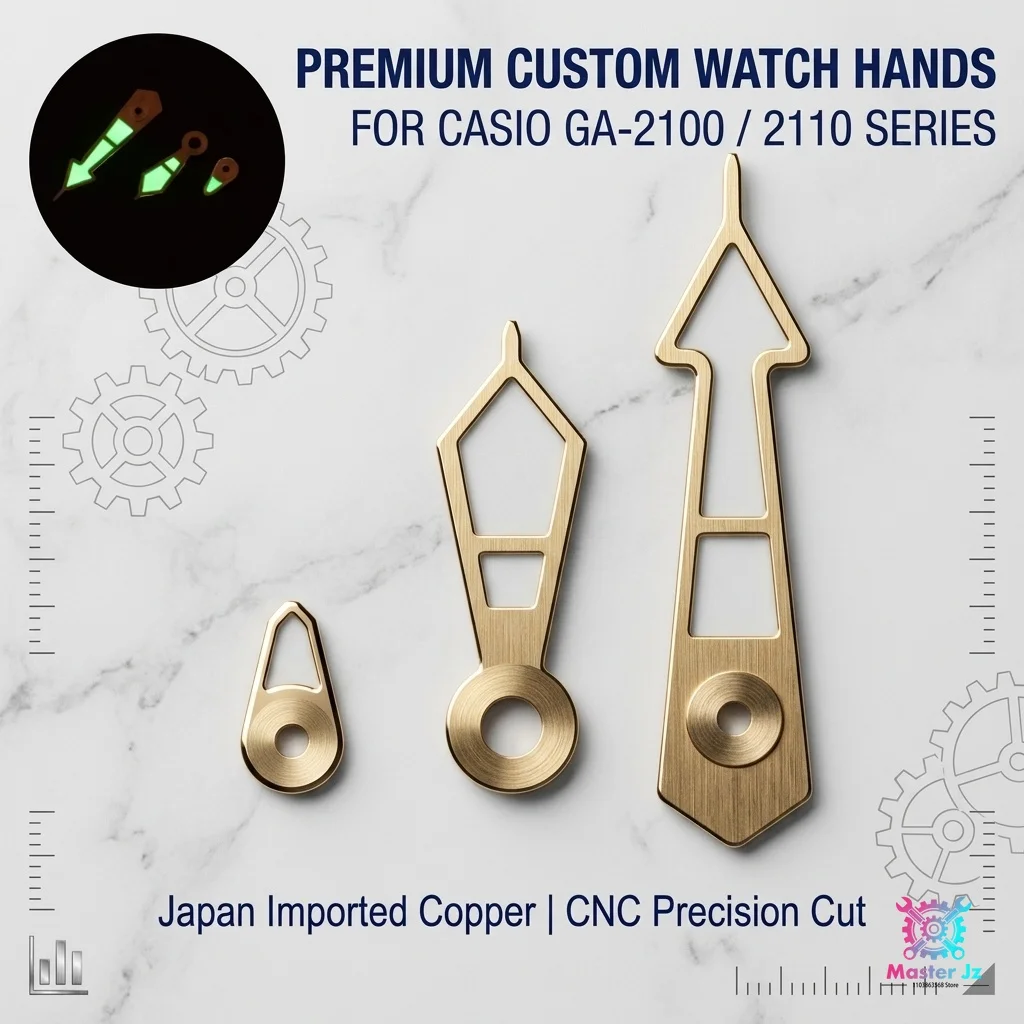 Watch Mod Hands For Casio GA-2100 GM-2100 Series Japan Copper Super C1 Watch Pointer Custom Upgrade Watch Accessories view 2
