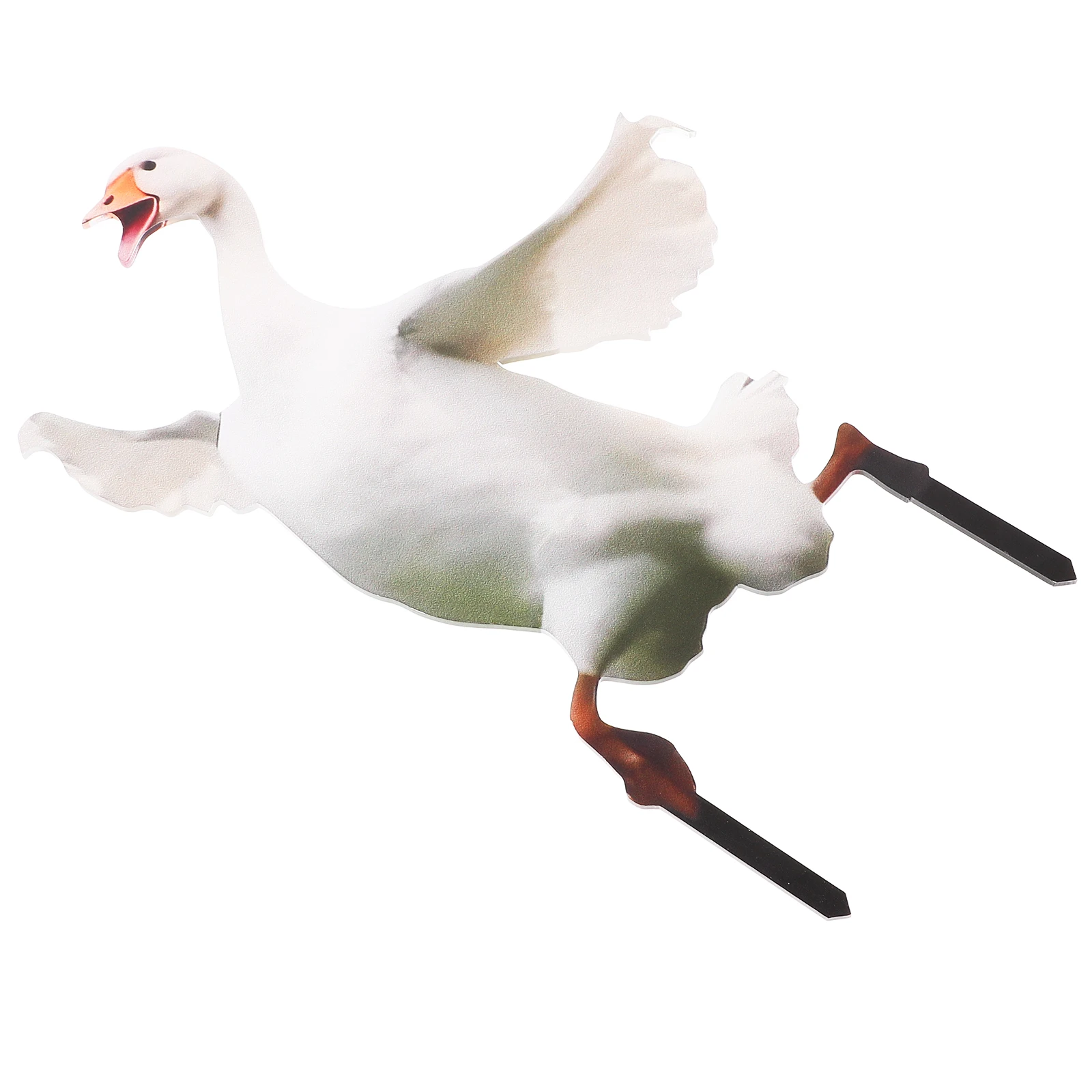 

Animal Decorative Pile Acrylic Goose Statue Wood Garden Sculpture Animals Stakes Outdoor Decorations Sign